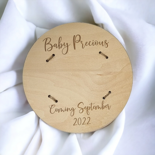 Pregnancy Announcement Photo Plaque